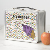 Eigener Text der Eiscreme Metall Brotdose (Beispiel)