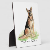 Eigener Text Deutscher Hirtenhund Tier Tierart Fotoplatte (Seite)