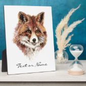 Eigener Text Fox-Tierart Fotoplatte (Seite)