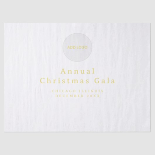 Eigener Text für Logos hinzufügen Seidenpapier (Vorderseite)