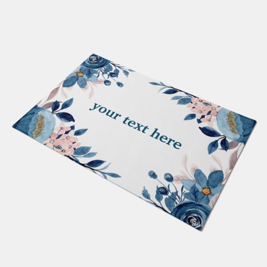 eigener text fußmatte (Schrägansicht)