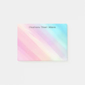 Eigener Text | Große Pasteleien Post-it Klebezettel (Vorderseite)