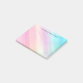 Eigener Text | Große Pasteleien Post-it Klebezettel (angewinkelt)