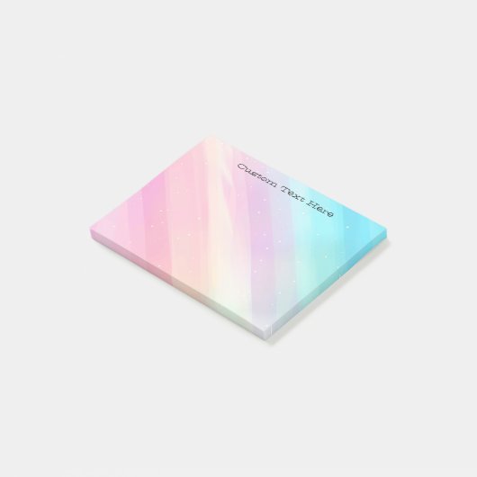 Eigener Text | Große Pasteleien Post-it Klebezettel (angewinkelt)