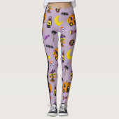Eigener Text Halloween schöne Camp-Nacht Leggings (Vorderseite)