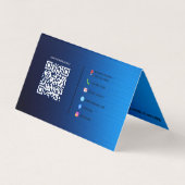 Eigener Text | Kontakt | Vollständige Anpassung Visitenkarten (Rückseite)