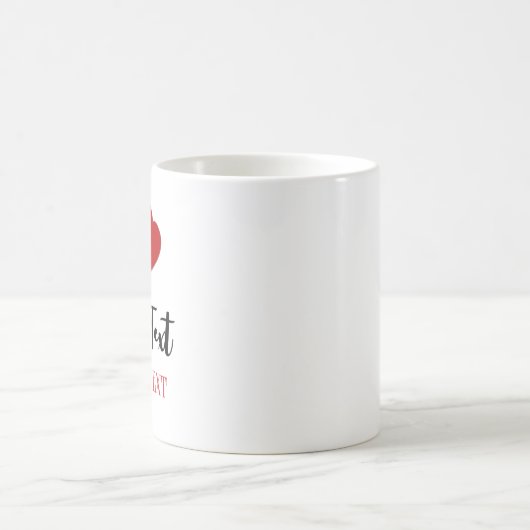 Eigener Text mit Liebe Tasse (Mittel)