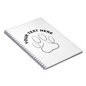 Eigener Text mit weißer Farbe Notizblock (Rechte Seite)