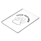 Eigener Text mit weißer Farbe Notizblock (Linke Seite)