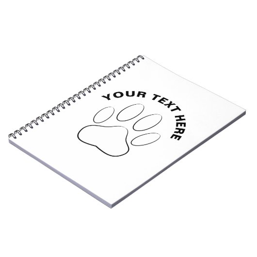 Eigener Text mit weißer Farbe Notizblock (Linke Seite)