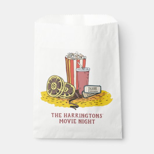 Eigener Text Movie Buff Geschenktütchen (Vorderseite)