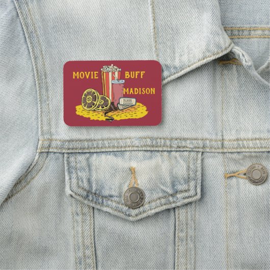 Eigener Text Movie Buff Namensschild (Beispiel)