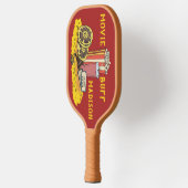Eigener Text Movie Buff Pickleball Schläger (Links)