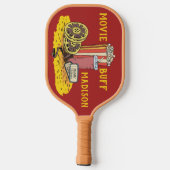 Eigener Text Movie Buff Pickleball Schläger (Rückseite)