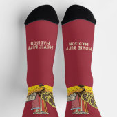 Eigener Text Movie Buff Socken (Oben)