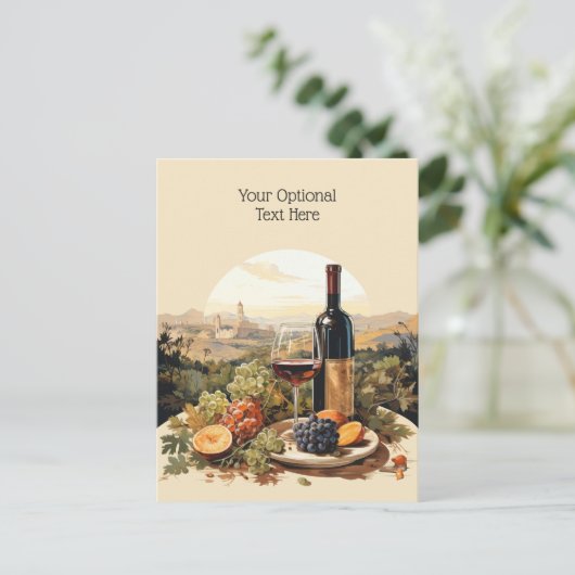 Eigener Text Postkarte (Stehend Vorderseite)