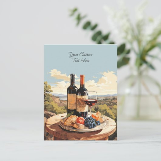 Eigener Text Postkarte (Stehend Vorderseite)