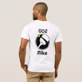 😍 Eigener Text (Rückseite+Vorderseite) T-Shirt (Schwarz voll)