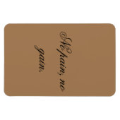 Eigener Text | Sportmotivation | und hellbraun, Magnet (Horizontal)