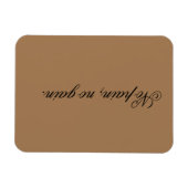 Eigener Text | Sportmotivation | und hellbraun, Magnet (Horizontal)