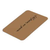 Eigener Text | Sportmotivation | und hellbraun, Magnet (Linke Seite)