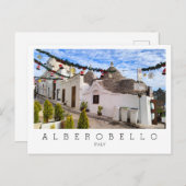 Eigener Text, Trulli Häuser in Alberobello Postkarte (Vorne/Hinten)