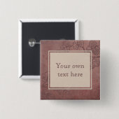 Eigener Text von Burgund Wein Grapevine Button (Vorne & Hinten)