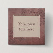 Eigener Text von Burgund Wein Grapevine Button (Vorderseite)