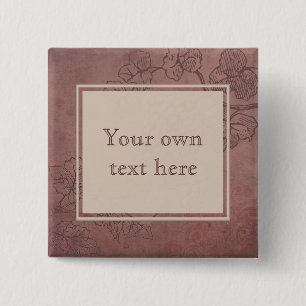 Eigener Text von Burgund Wein Grapevine Button