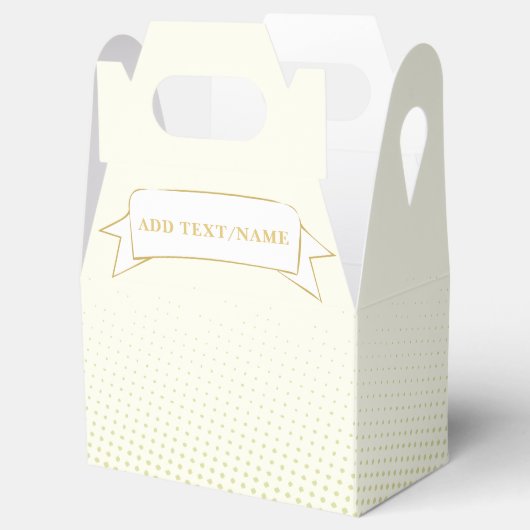 Eigener Text von Elfenbein Geschenkschachtel (Geöffnet)