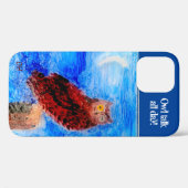 Eigener Text von Funny Owl initiiert Case-Mate iPhone Hülle (Rückseite (Horizontal))