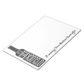 Eigener Text Weinangebot Notizblock (angewinkelt)