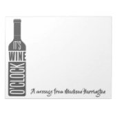 Eigener Text Weinangebot Notizblock (Vorderseite)