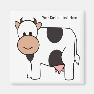 Eigener Textrahmen für Kuhillustrierung Magnet