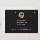 Eigener Trick oder Treat Halloween Katzen, Rotzung Karte (Rückseite)