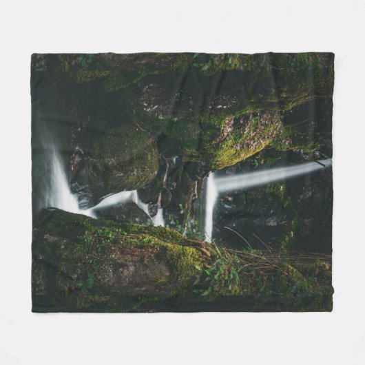 Eigener Wasserfall Kaskadiert hinunter Fleecedecke (Vorderseite (Horizontal))