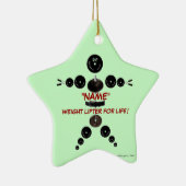 Eigener Weihnachtsweich Keramik Ornament (Rechts)