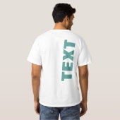 Eigener Wert für doppelseitigen Textname T-Shirt (Schwarz voll)