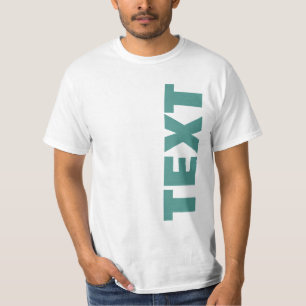 Eigener Wert für doppelseitigen Textname T-Shirt