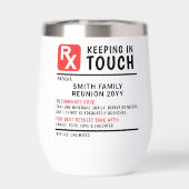 Eigener Wiedersehen-Text der Funny Wine Prescripti (Rückseite)