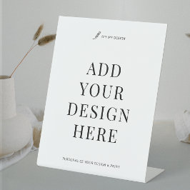 Eigener Zeichendruck 8x10" Pedestal Business Sign Sockelschild