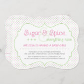 Eigener Zucker- und Gewürzsäckner Einladung (Vorne/Hinten)