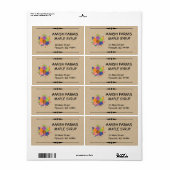 Eigenes Ahornsirup-Versandlabel (Vorne)