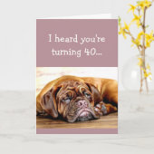 Eigenes Alter 40. Geburtstag Keine Nickerchen Schl Karte (Gelbe Blume)