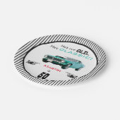 Eigenes Alter nicht alt, aber klassisch Auto sonni Pappteller (Schrägansicht)