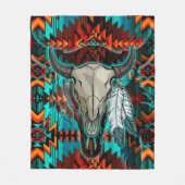 Eigenes Amerikanische Ureinwohner Muster 04 Fleecedecke (Vorderseite)