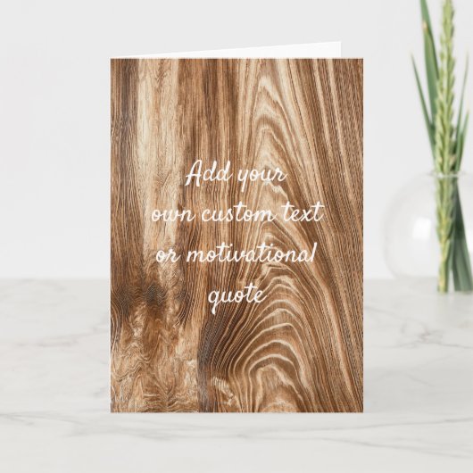 Eigenes Angebot hinzufügen - Holzkörner Karte (Vorderseite)