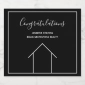 Eigenes Anwesen-Unternehmen Schaumweinetikett (Einzelnes Label)