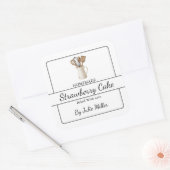 Eigenes Backkochplatzlabel Quadratischer Aufkleber (Umschlag)