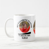 Eigenes Baseball-Foto mein Lieblings-Baseball Kaffeetasse (Links)
